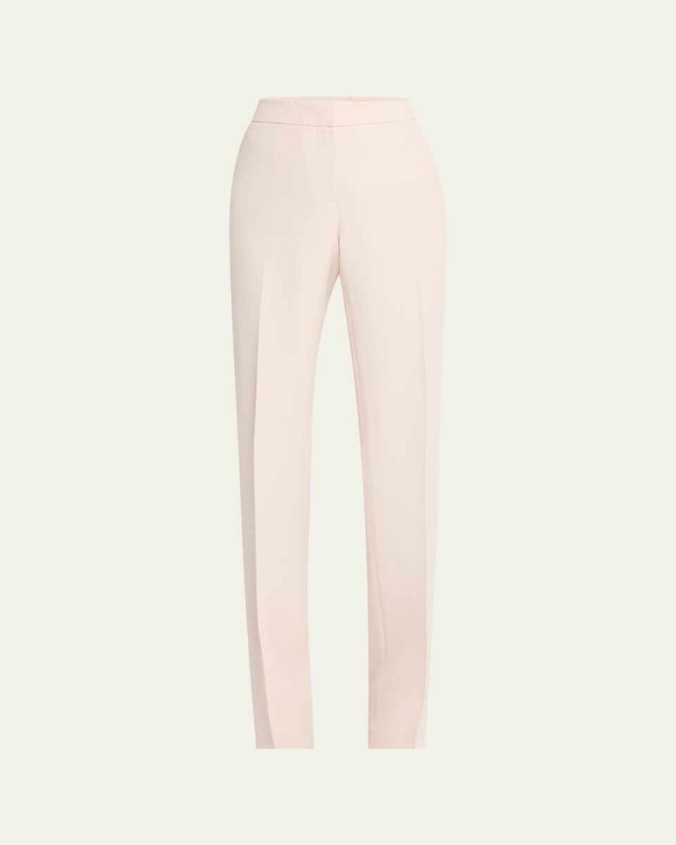 Barrow Straight-Leg Wool-Silk Pants